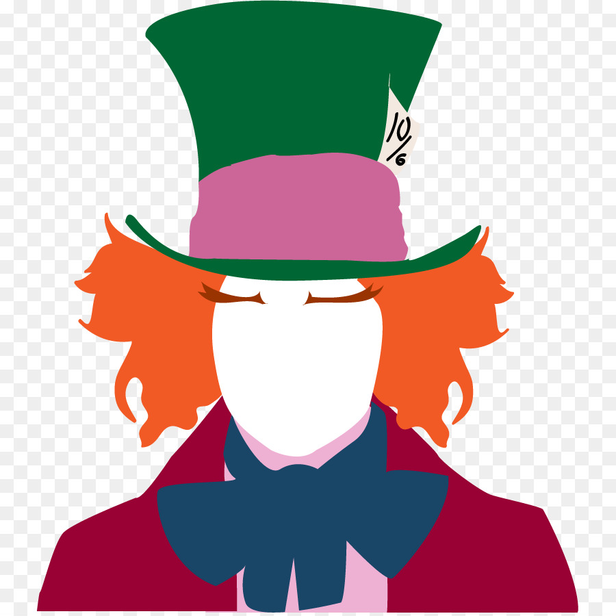 The Mad Hatter Alice's Adventures in Wonderland Silhouette Clip art - Mad Faces Pictures png download - 791*895 - Free Transparent Mad Hatter png Download.