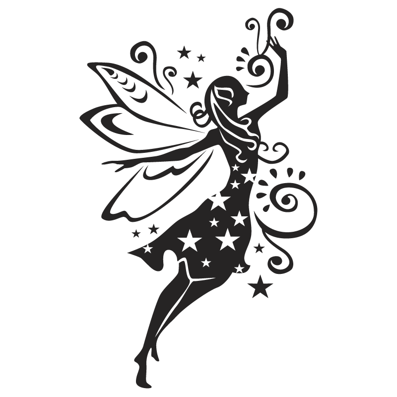 silhouette fairy images clip art
