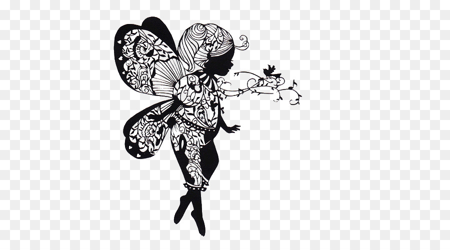 Yokohama Papercutting Ferney-Voltaire Artist - Flower Fairy Silhouette png download - 500*500 - Free Transparent Yokohama png Download.