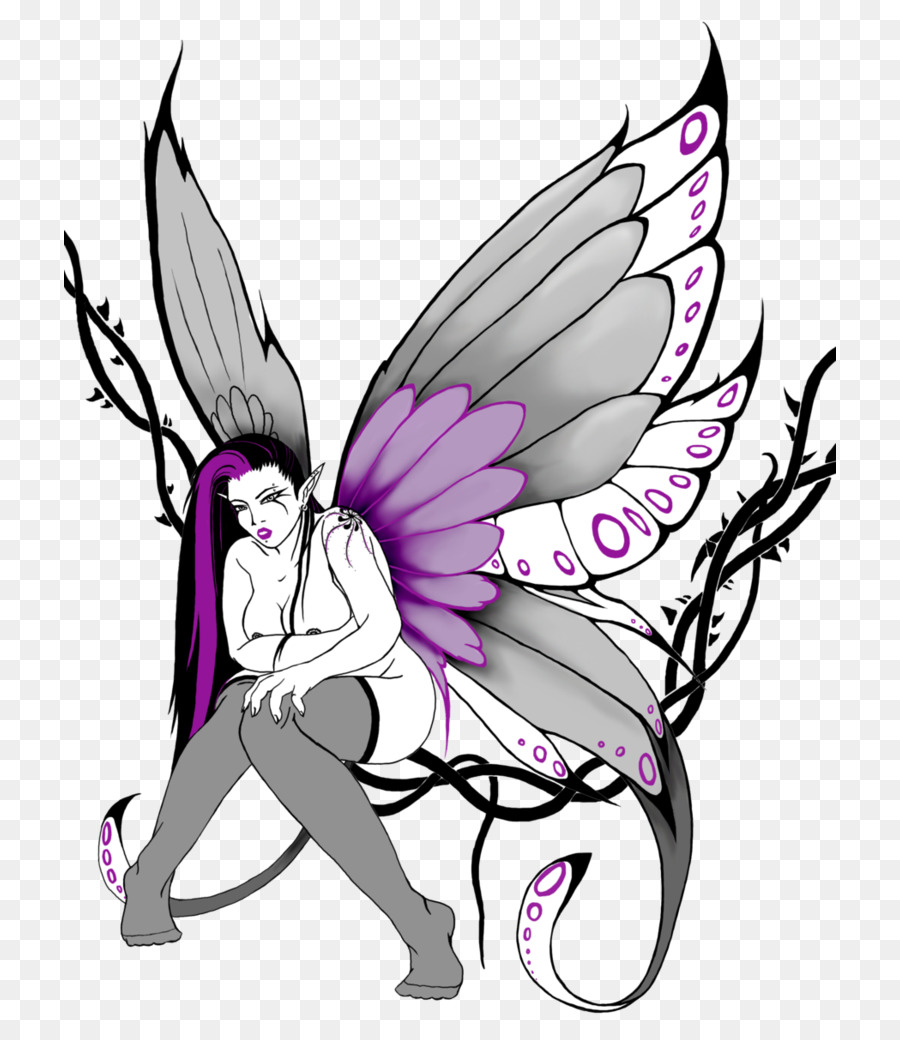 Fairy Tattoo artist Drawing Clip art - moth png download - 772*1035 - Free Transparent Fairy png Download.