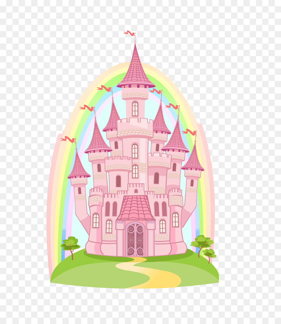 Fairy tale Illustration - Pink castle png download - 725*1024 - Free Transparent Fairy Tale png Download.