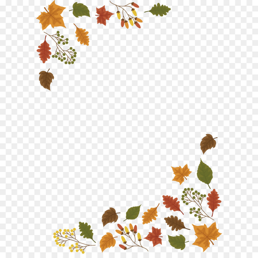 Leaf Autumn - The maple leaf border png download - 2320*3158 - Free Transparent Leaf png Download.