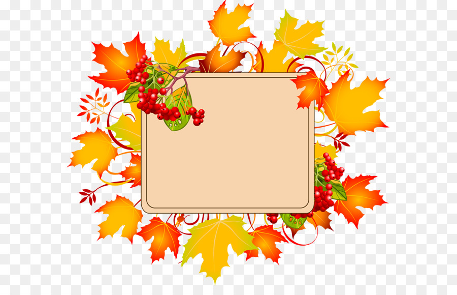 To Autumn Clip art - Free Fall Borders png download - 638*562 - Free Transparent Autumn png Download.