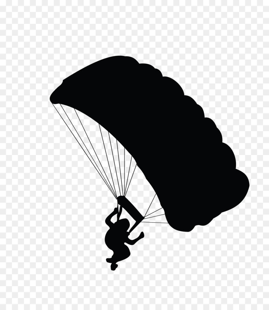 Parachute landing fall Silhouette Parachuting - parachute png download - 1281*1477 - Free Transparent Parachute png Download.