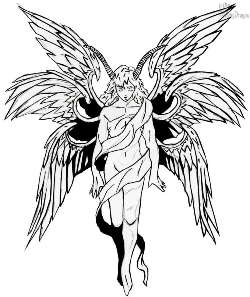 Falling Angel Sketch by Norsones on DeviantArt