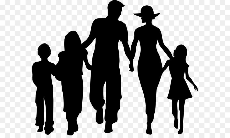 Silhouette Family Clip art - Silhouette Png Clipart png download - 2257*1842 - Free Transparent Family png Download.