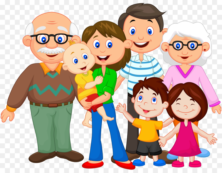 Extended family Clip art - A happy png download - 1600*1224 - Free Transparent  png Download.