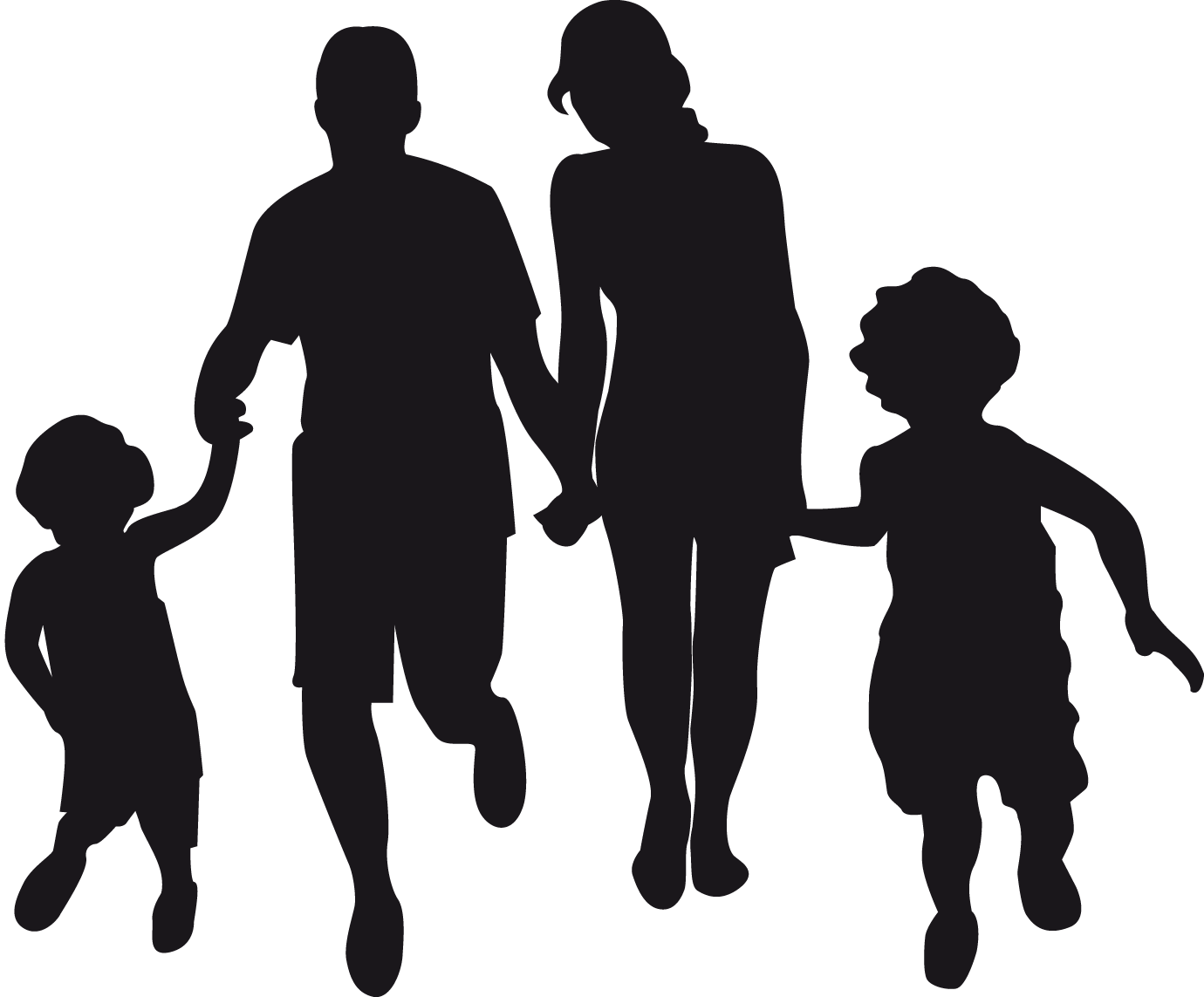 Father Royalty-free Clip art - silhouette family png download - 1380* ...