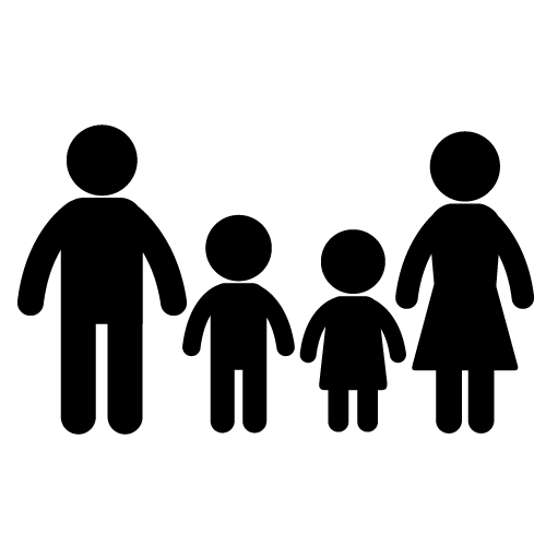 Family Computer Icons Clip art - Family Silhouette Cliparts png ...