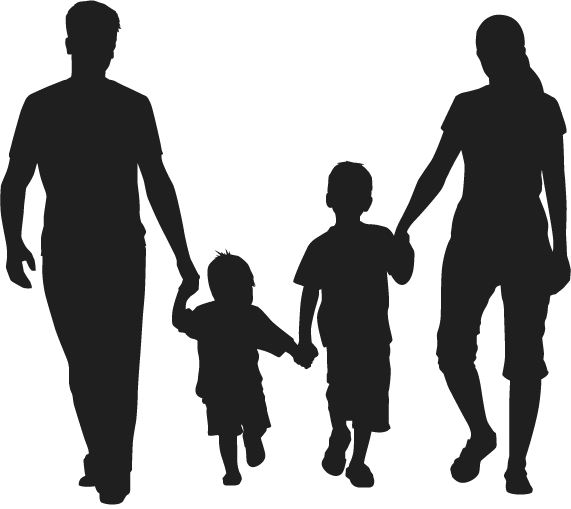 Family Silhouette Scalable Vector Graphics - family,Sketch png download