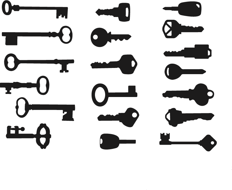 Key Silhouette Clip art - Key silhouettes png download - 750*615 - Free ...