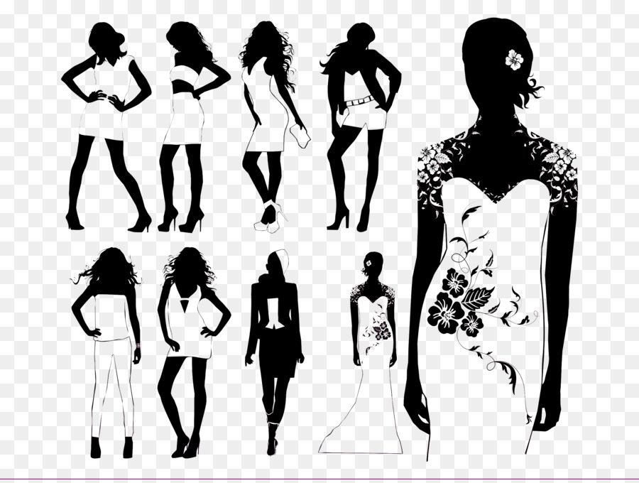 Free Fashion Show Silhouette, Download Free Fashion Show Silhouette png ...
