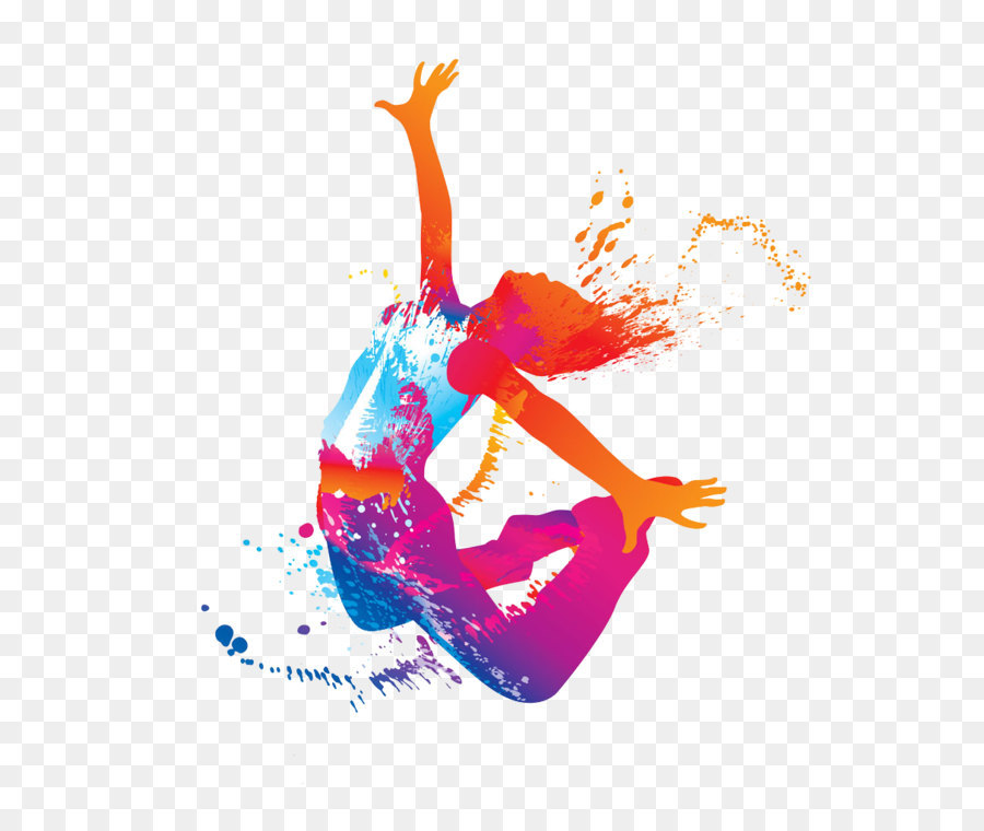 Hip-hop dance Silhouette Dance studio - Jumping woman png download - 875*1000 - Free Transparent  png Download.