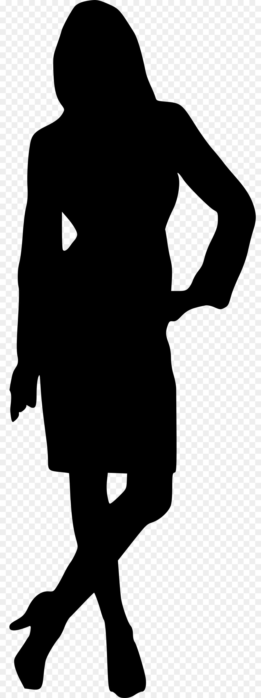Woman Silhouette Drawing Clip art - dress png download - 865*2400 - Free Transparent Woman png Download.