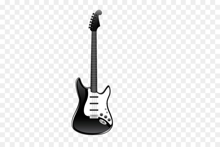 Electric guitar Royalty-free Black and white Clip art - Musical Instruments png download - 591*591 - Free Transparent  png Download.