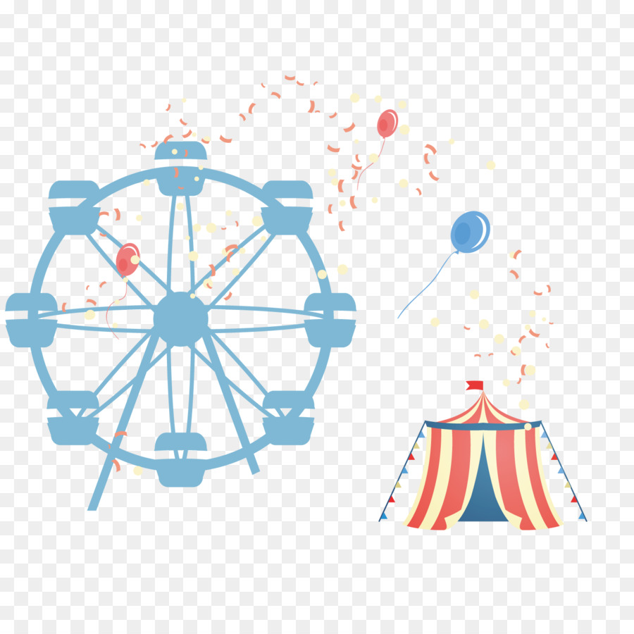 Amusement park Euclidean vector Roller coaster Ferris wheel - Amusement park elements png download - 1500*1500 - Free Transparent Amusement Park png Download.