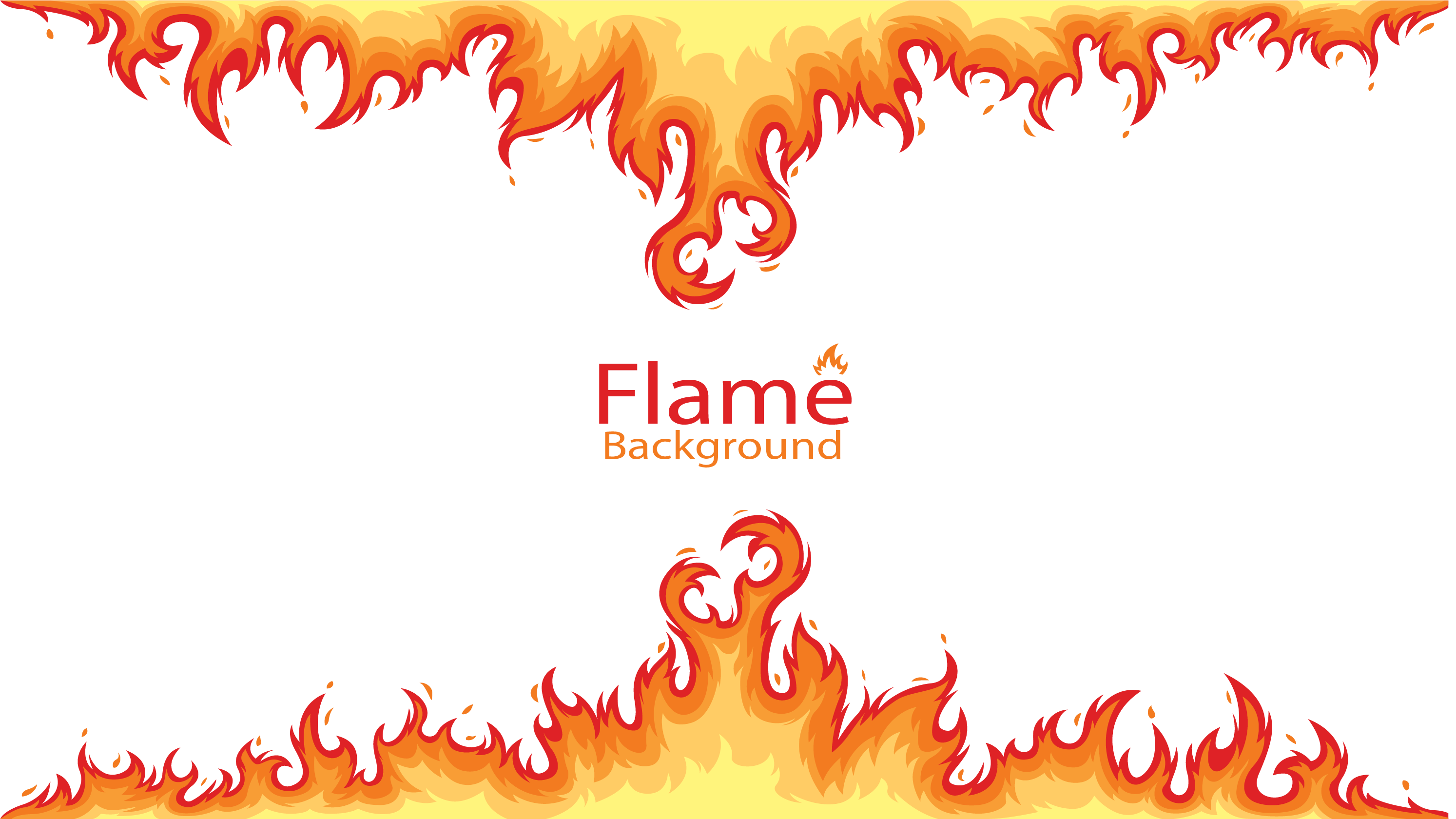 Flame Combustion Fire Euclidean vector - Burning flame borders png ...