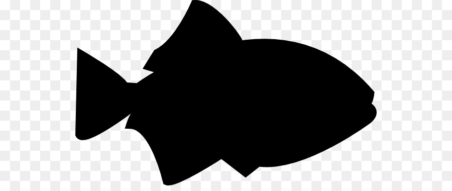 Fish Clip art - black outline of a fish png download - 600*369 - Free Transparent Fish png Download.