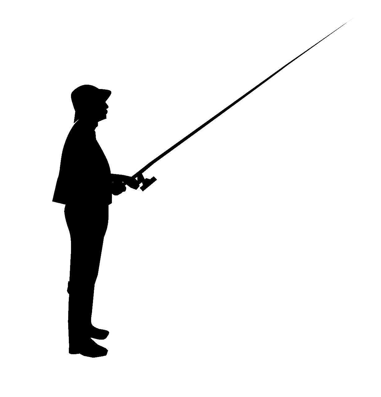 Silhouette Fishing Rods Clip art - fishing rods png download - 1229* ...