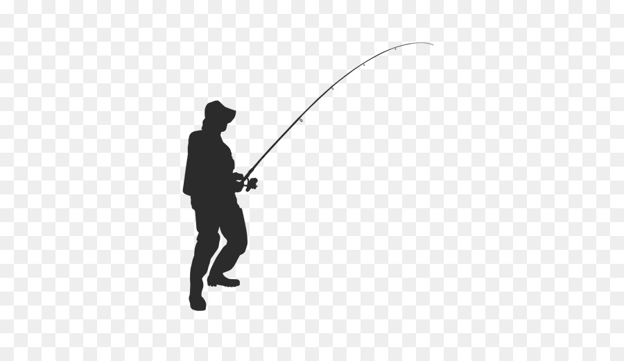 Silhouette Fishing Cartoon Silhouette Fishing Clipart / The clipart is ...