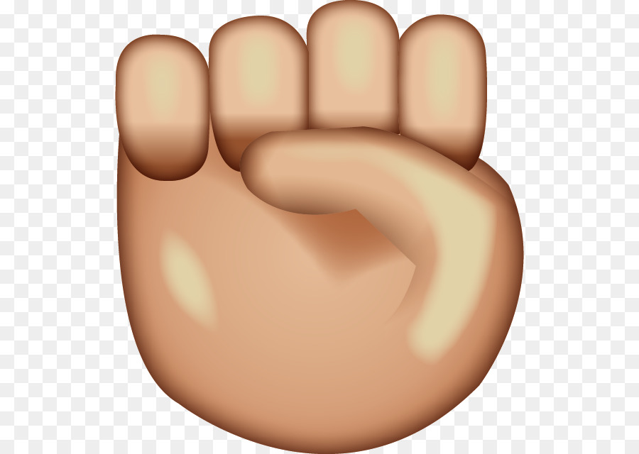 Emoji Raised fist Emoticon iPhone - fist and hand png download - 640*640 - Free Transparent Emoji png Download.