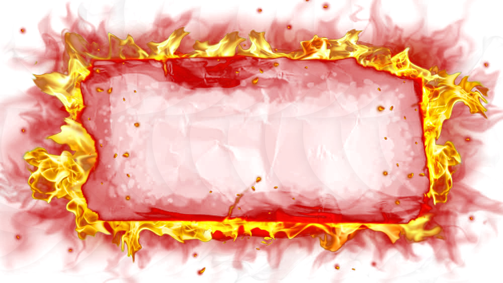 Fire Flames Effect Frame Border Citypng - vrogue.co