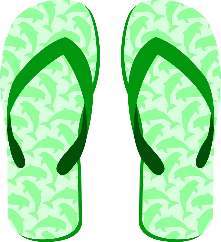 Flip-flops Slipper Shoe Clip art - flip flops png download - 732*800 ...