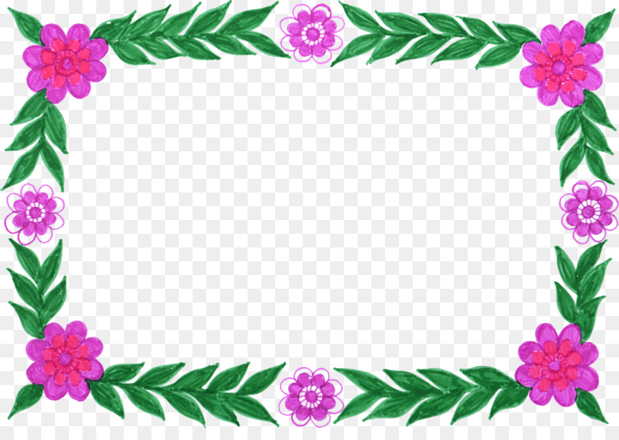 Flower Picture Frames Floral design Clip art - floral frame png download - 2489*1768 - Free Transparent Flower png Download.