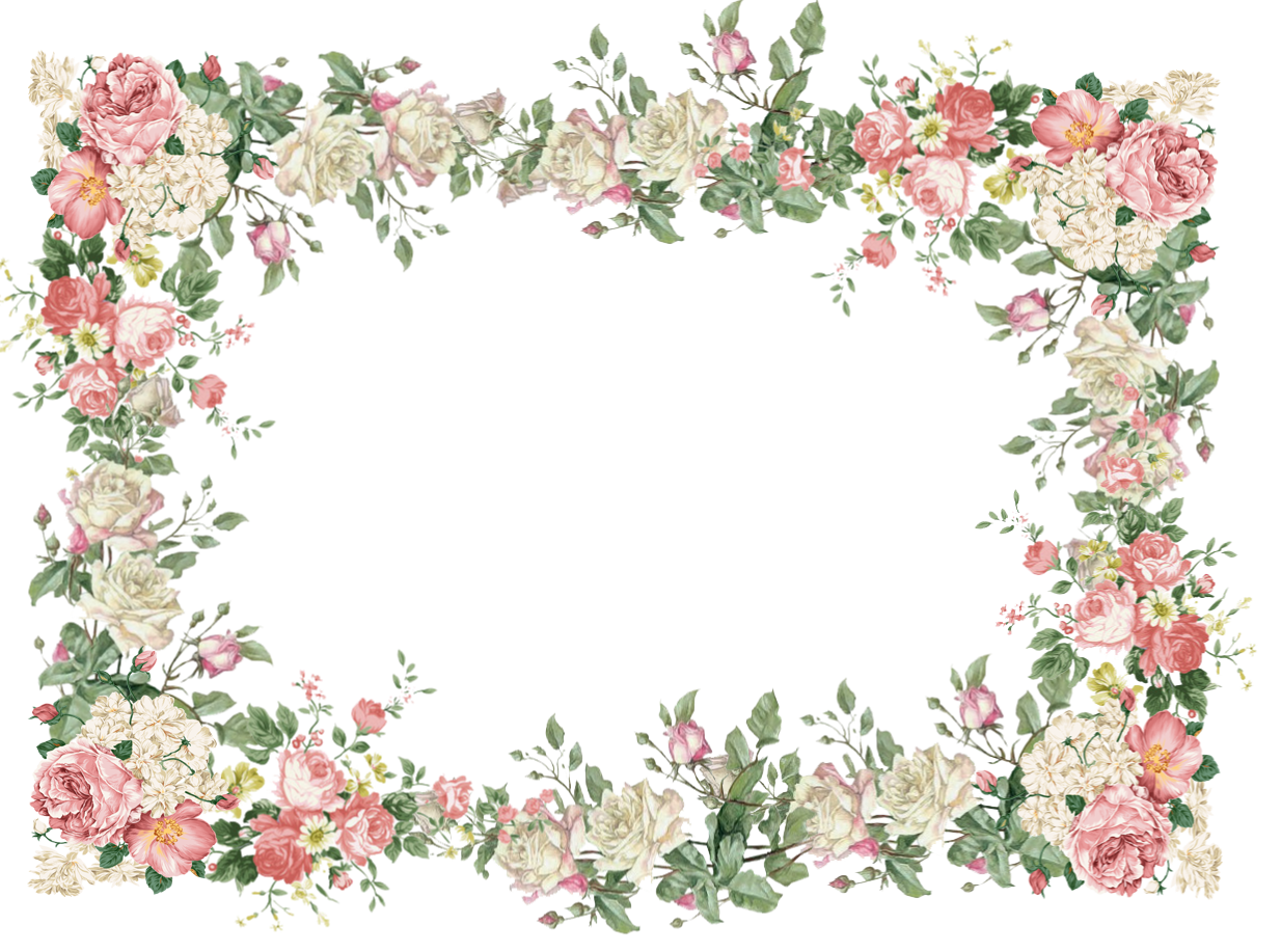 Wedding invitation Flower Rose Vintage Clip art - Floral Frame PNG File png  download - 1234*917 - Free Transparent BORDERS AND FRAMES png Download. -  Clip Art Library