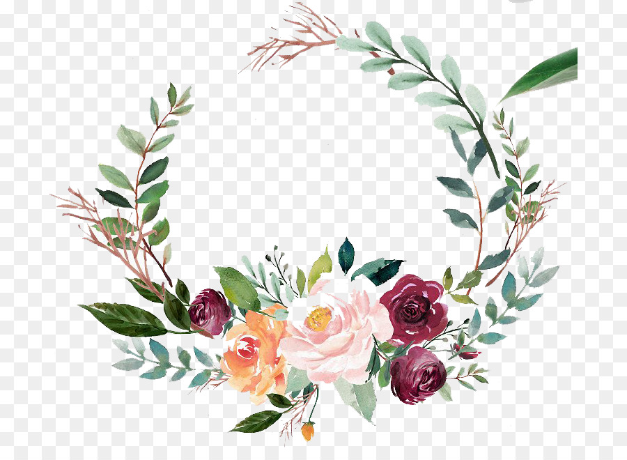 Bible Wine label Religious text - floral wreath Watercolor png download - 758*643 - Free Transparent Bible png Download.