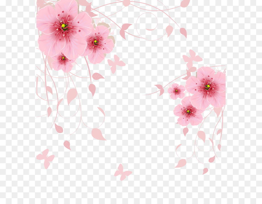 Flower Computer file - Pink fantasy flowers background png download - 1388*1482 - Free Transparent Flower png Download.