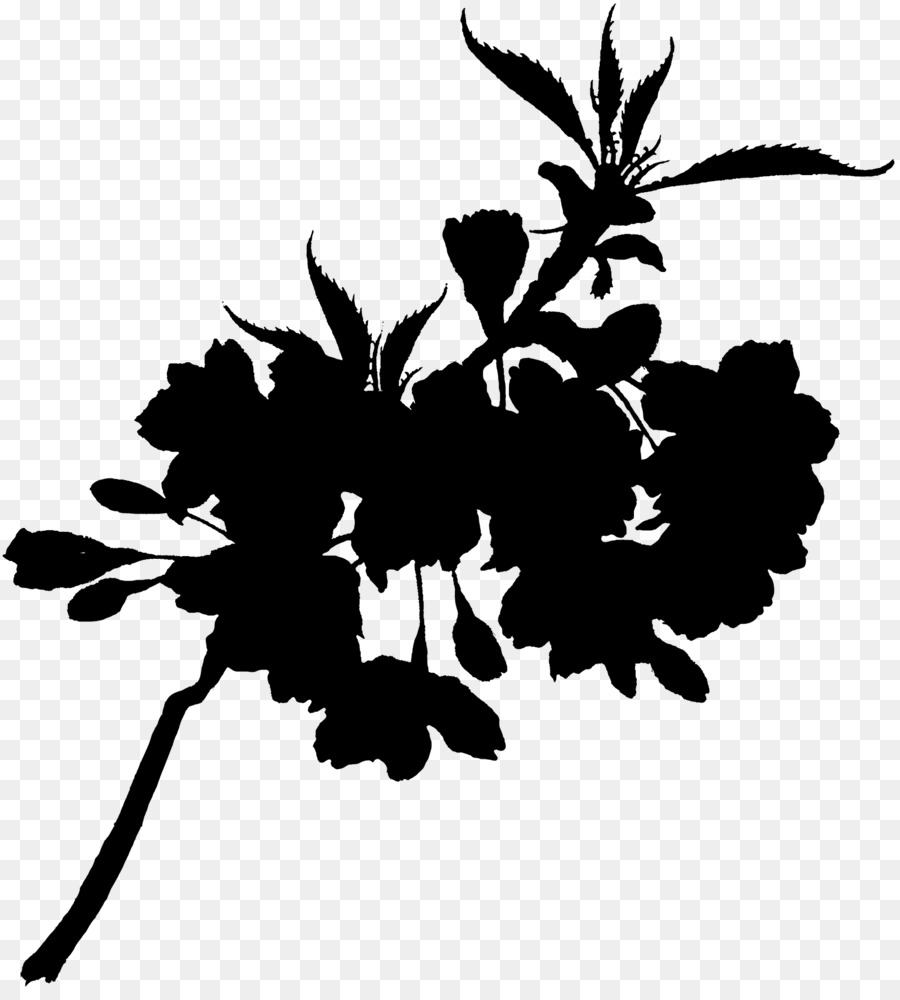 Flower Plant stem Leaf Clip art Silhouette -  png download - 1634*1800 - Free Transparent Flower png Download.
