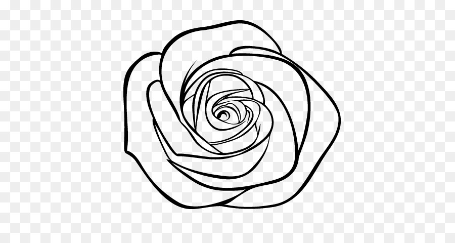 Drawing Rose Clip art - rose outline png download - 600*470 - Free Transparent  png Download.