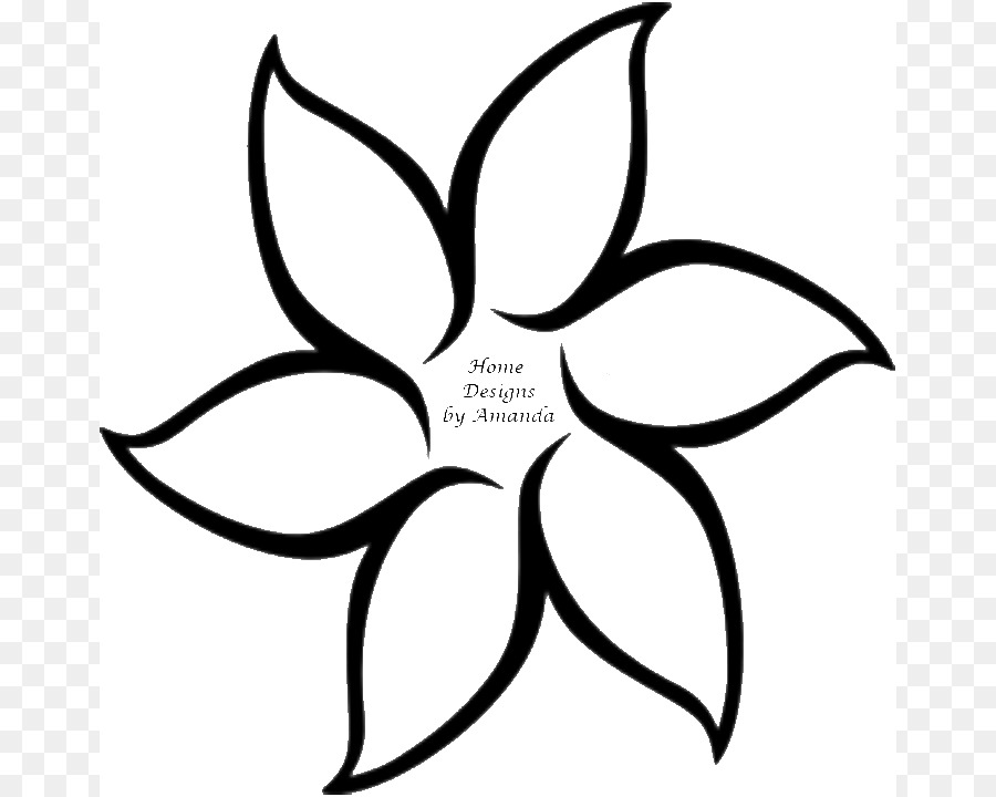 Flower Outline Drawing Clip art - Flowers Template png download - 720*720 - Free Transparent Flower png Download.