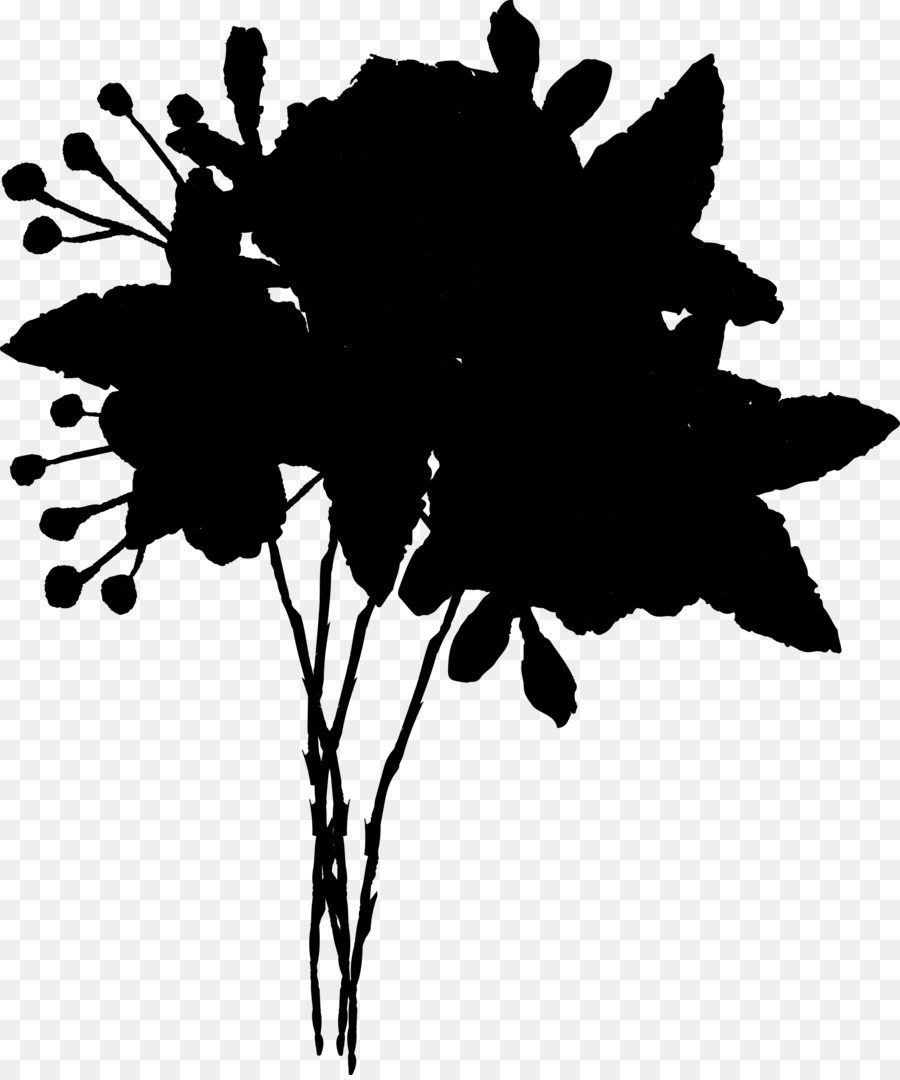 Flowering plant Silhouette Font Leaf -  png download - 2354*2811 - Free Transparent Flower png Download.