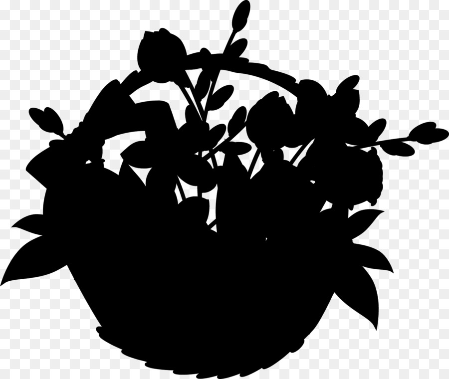 Clip art Flower Silhouette Desktop Wallpaper Computer -  png download - 1600*1351 - Free Transparent Flower png Download.