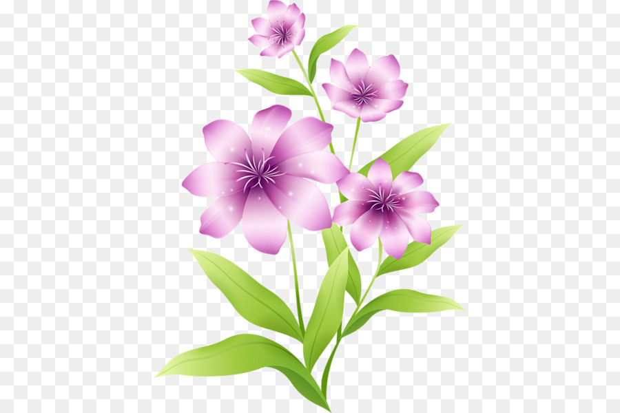 Pink flowers Purple Clip art - Flowers: Transparent Flowers Birds II png download - 454*600 - Free Transparent Flower png Download.