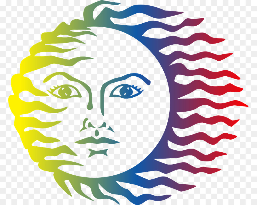 Face Sun Clip art - Flowing hair png download - 841*720 - Free Transparent Face png Download.