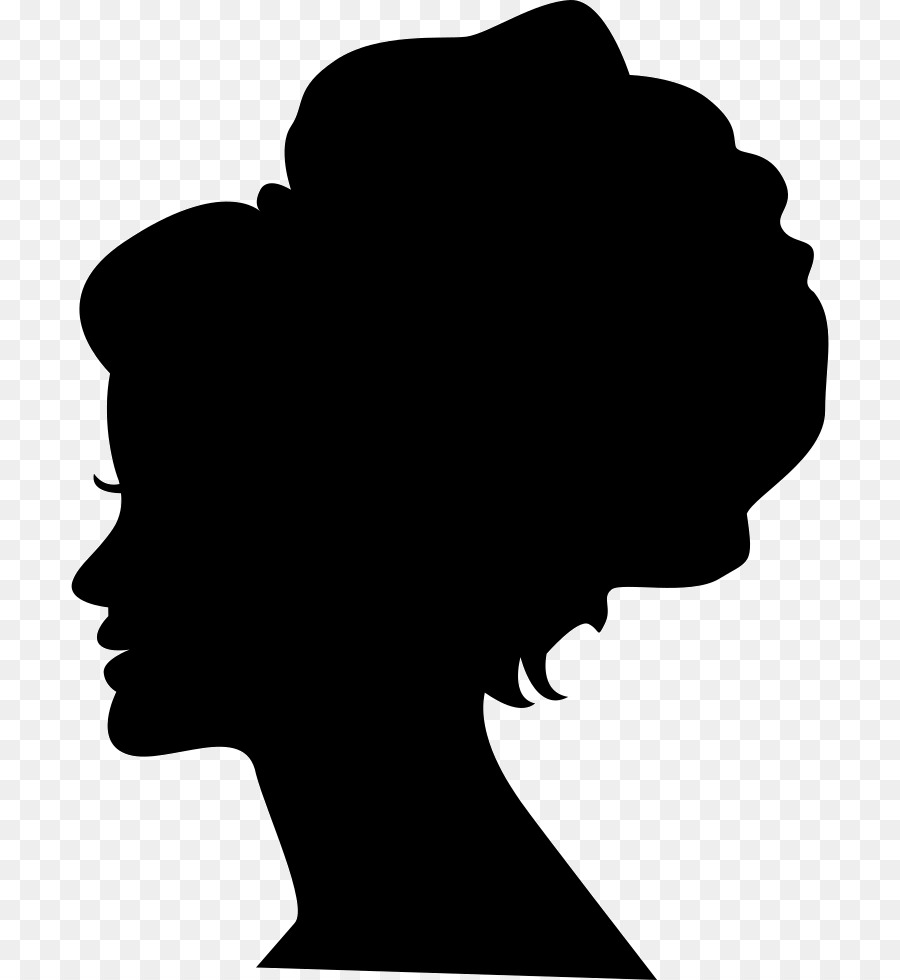 Silhouette Long hair Woman Clip art - Silhouette png download - 1280* ...