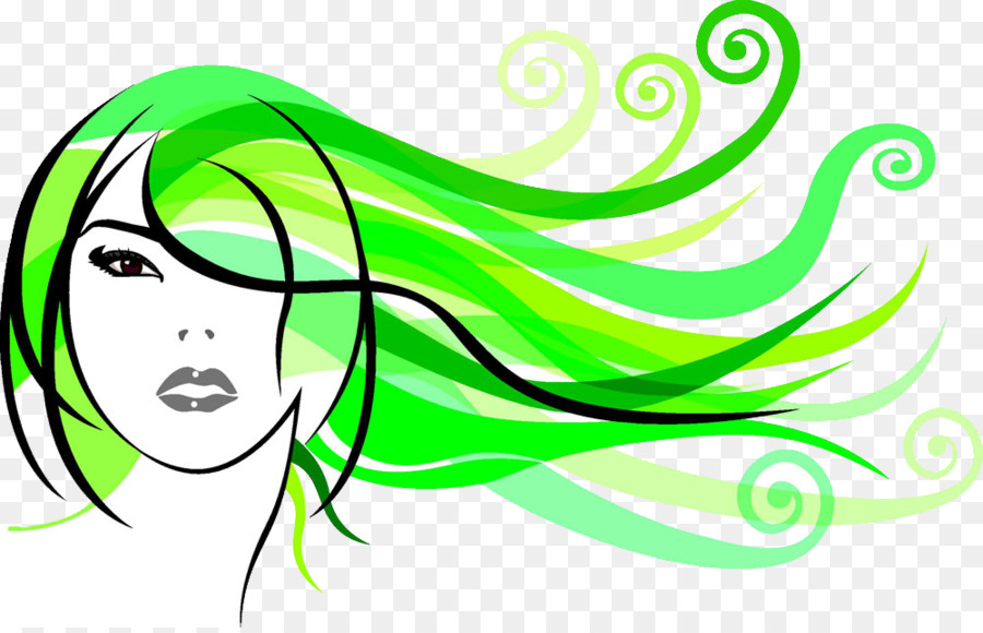 Green Vine - Flowing hair png download - 1000*639 - Free Transparent  png Download.