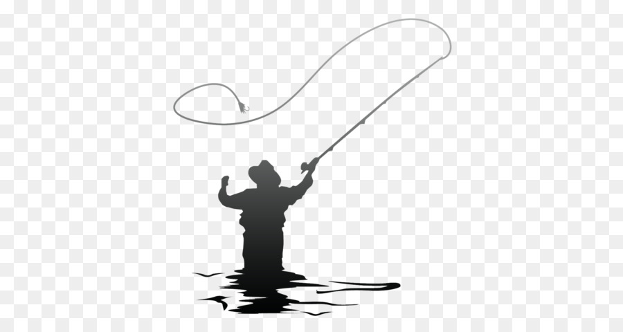 Free Fly Fishing Silhouette Clip Art, Download Free Fly Fishing