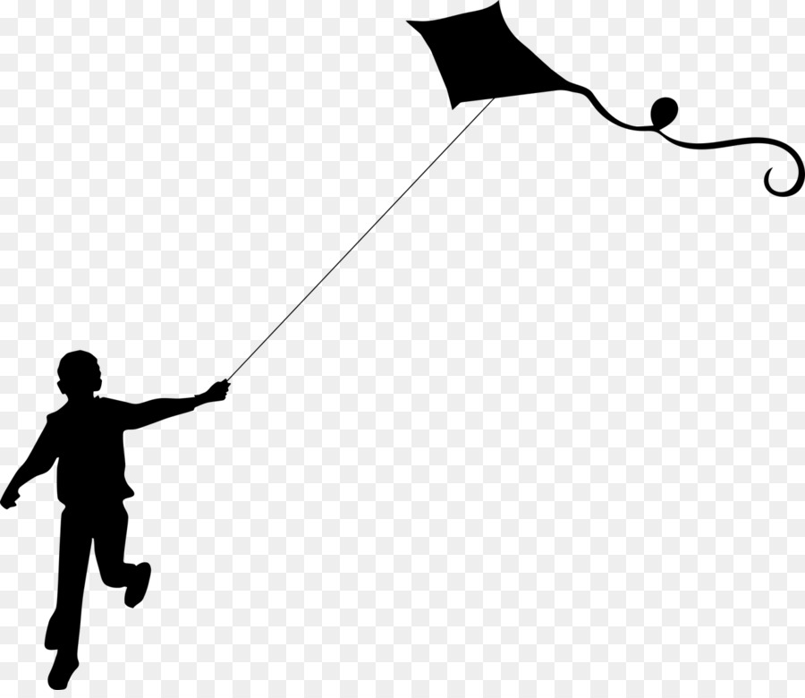 Kite Silhouette Clip art - fly a kite png download - 1280*1097 - Free Transparent Kite png Download.