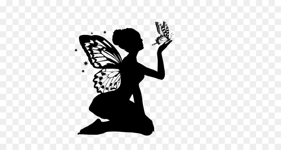 Silhouette Drawing Image Clip art Fairy - Silhouette png download - 550*480 - Free Transparent Silhouette png Download.
