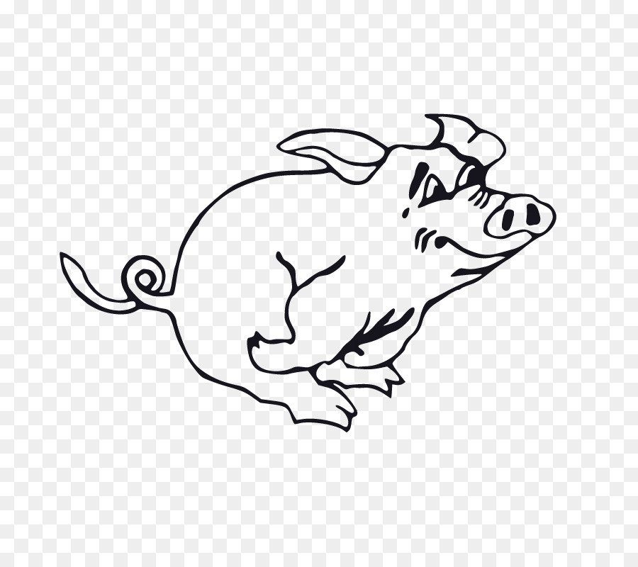 Domestic pig Cartoon Clip art - Flying pig png download - 800*800 - Free Transparent  png Download.