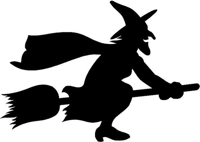 Witchcraft Silhouette Clip art - Flying Witch Silhouette png download ...