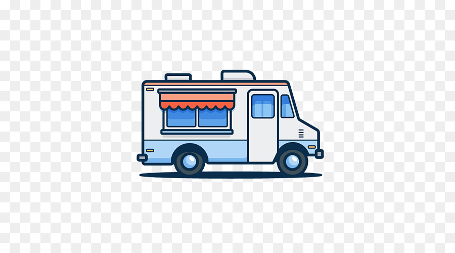 Car Street food Food truck Illustration - Lovely simple travel diner png download - 500*500 - Free Transparent Car png Download.