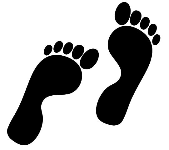 Footprint Clip art Silhouette Image Free content - footprint png ...