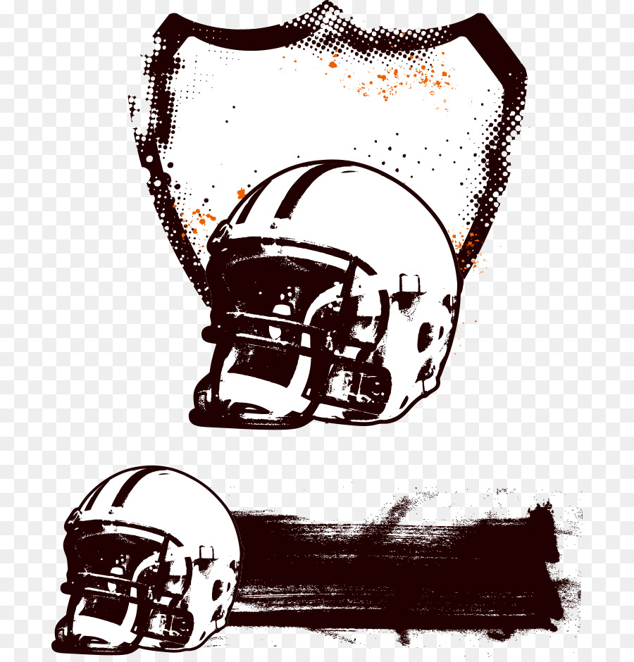 American football Football helmet Grunge Illustration - Vector baseball cap png download - 754*933 - Free Transparent American Football png Download.