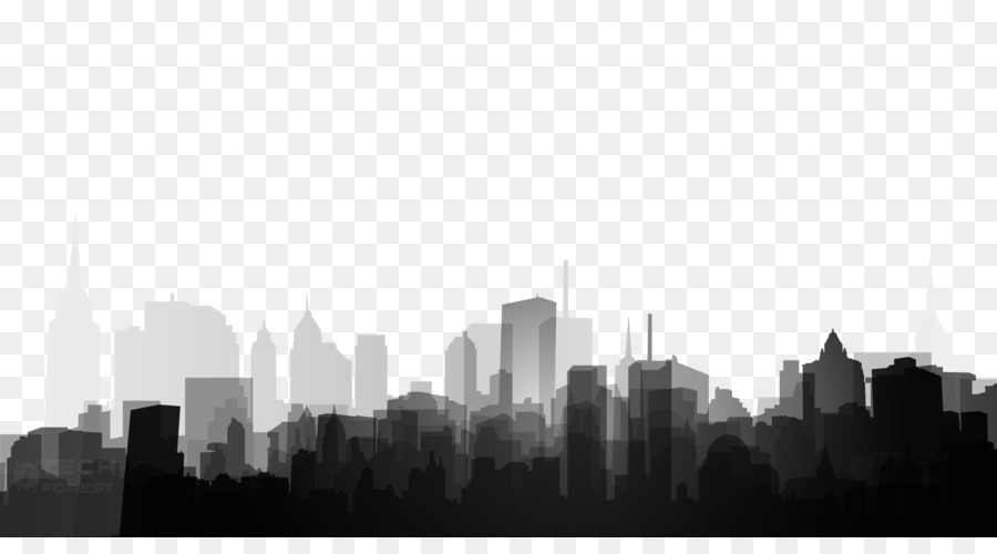 Desktop Wallpaper Poster Illustration Portable Network Graphics - city silhouette png black png download - 2610*1406 - Free Transparent Desktop Wallpaper png Download.