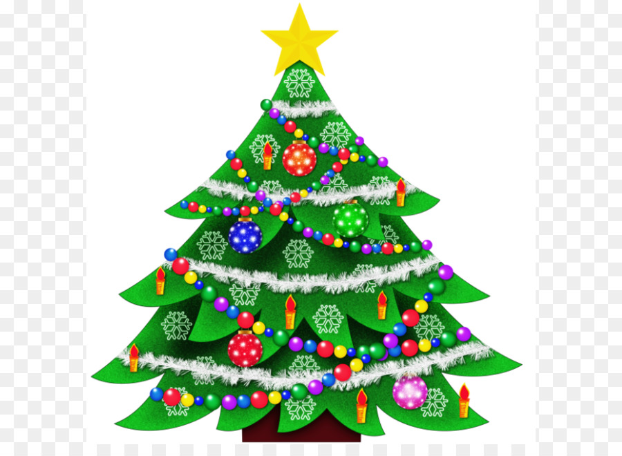Christmas tree Santa Claus Clip art - Christmas Clip Art png download - 667*660 - Free Transparent Christmas  png Download.
